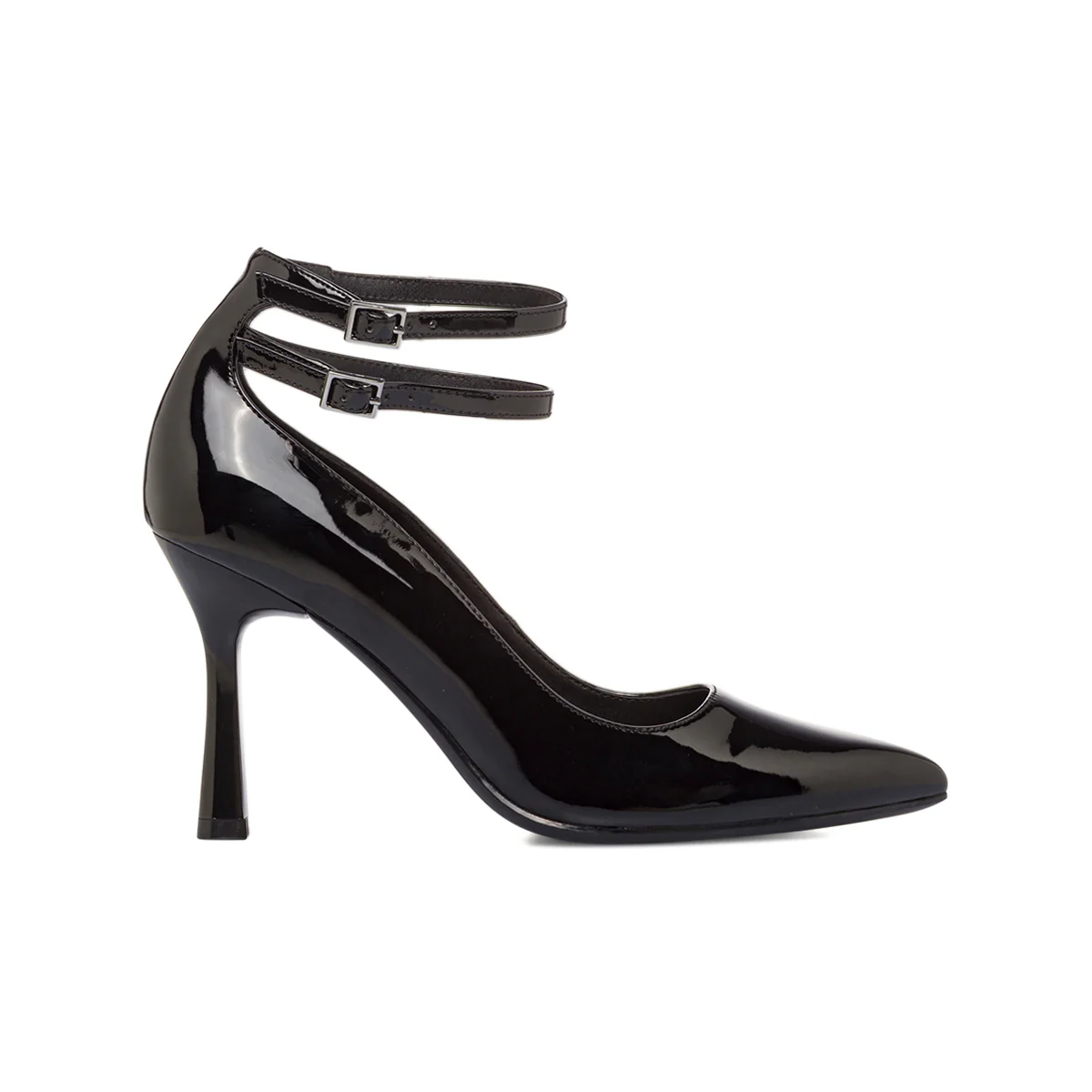 Décolleté nere da Donna effetto vernice e tacco 9 cm Lora Ferres - Image 2
