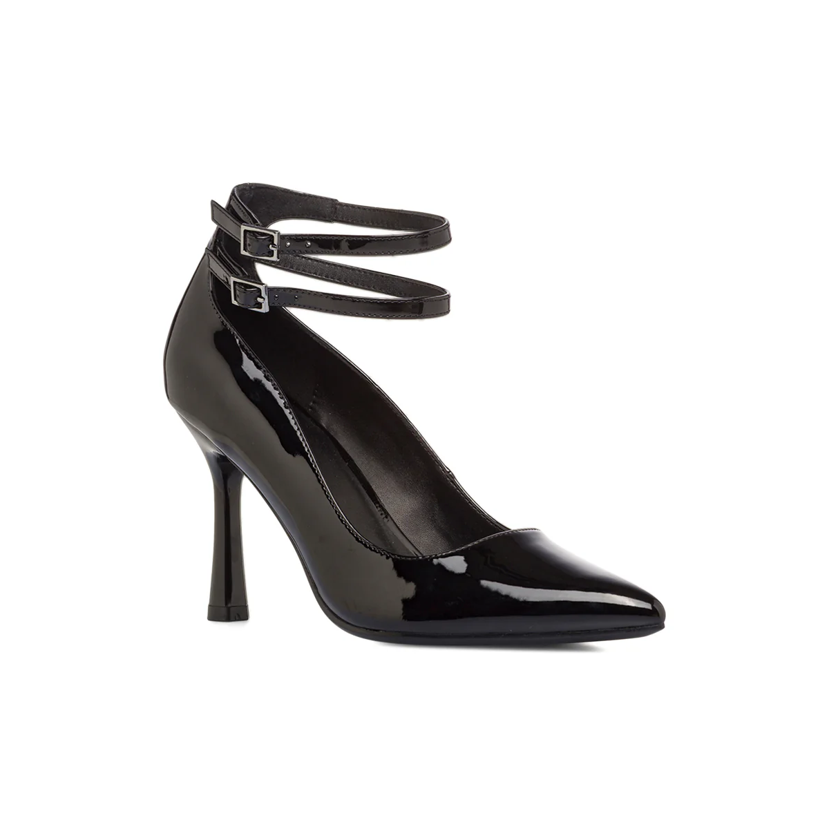 Décolleté nere da Donna effetto vernice e tacco 9 cm Lora Ferres - Image 3