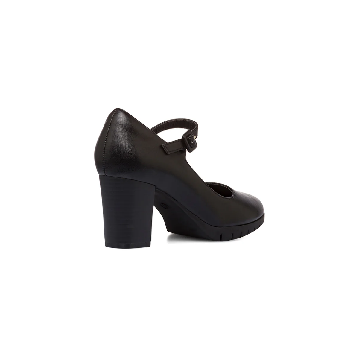 Décolleté nere da donna P Soft con cinturino e tacco 7 cm - Image 3