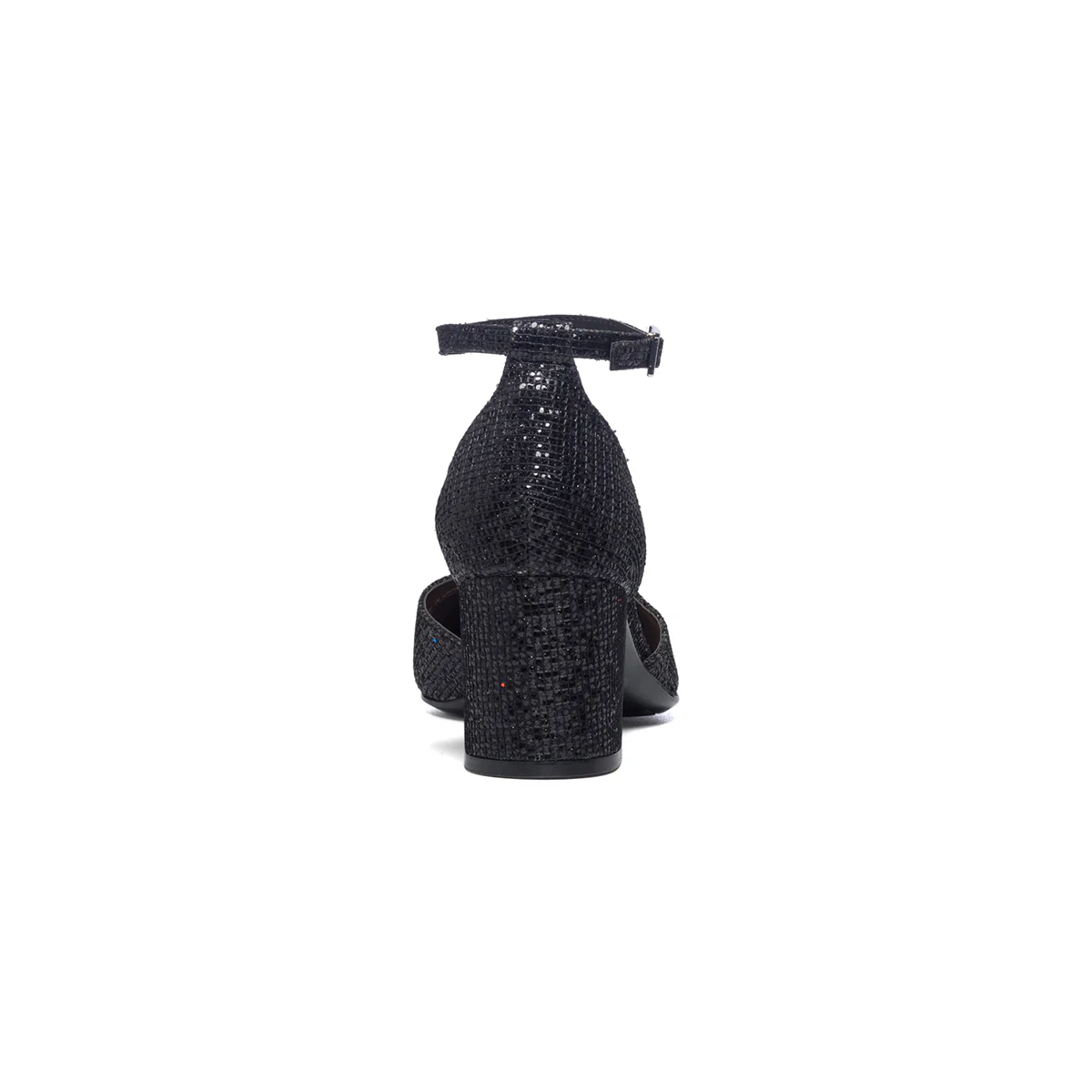 Décolleté nere effetto glitterato con cinturino alla caviglia Lora Ferres - Image 6