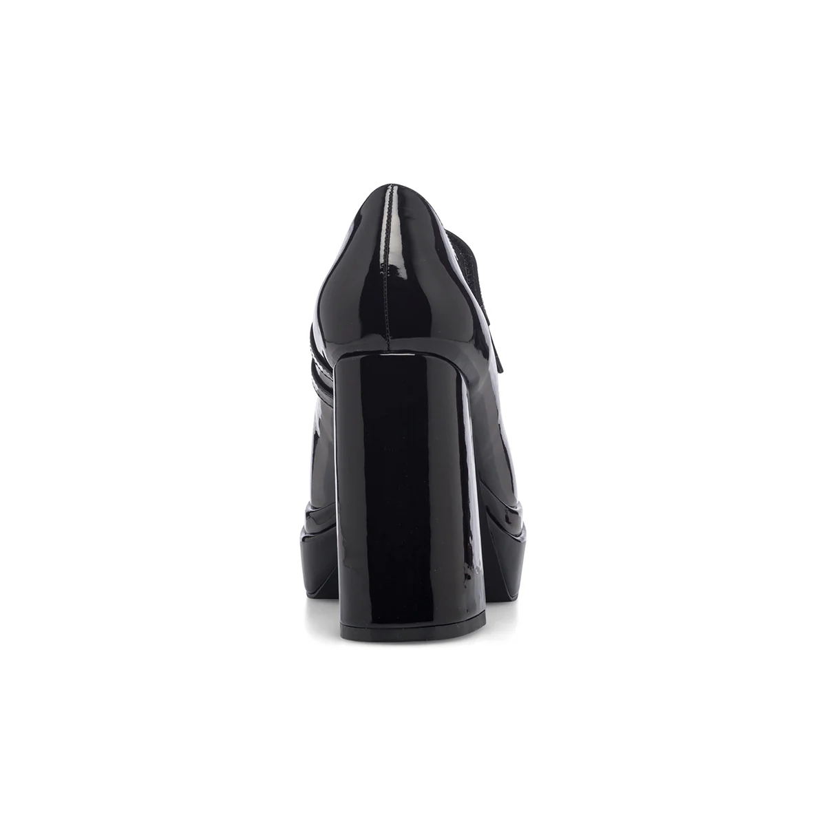 Décolleté nere effetto vernice con punta squadrata e tacco a blocco 11 cm Swish Jeans - Image 15