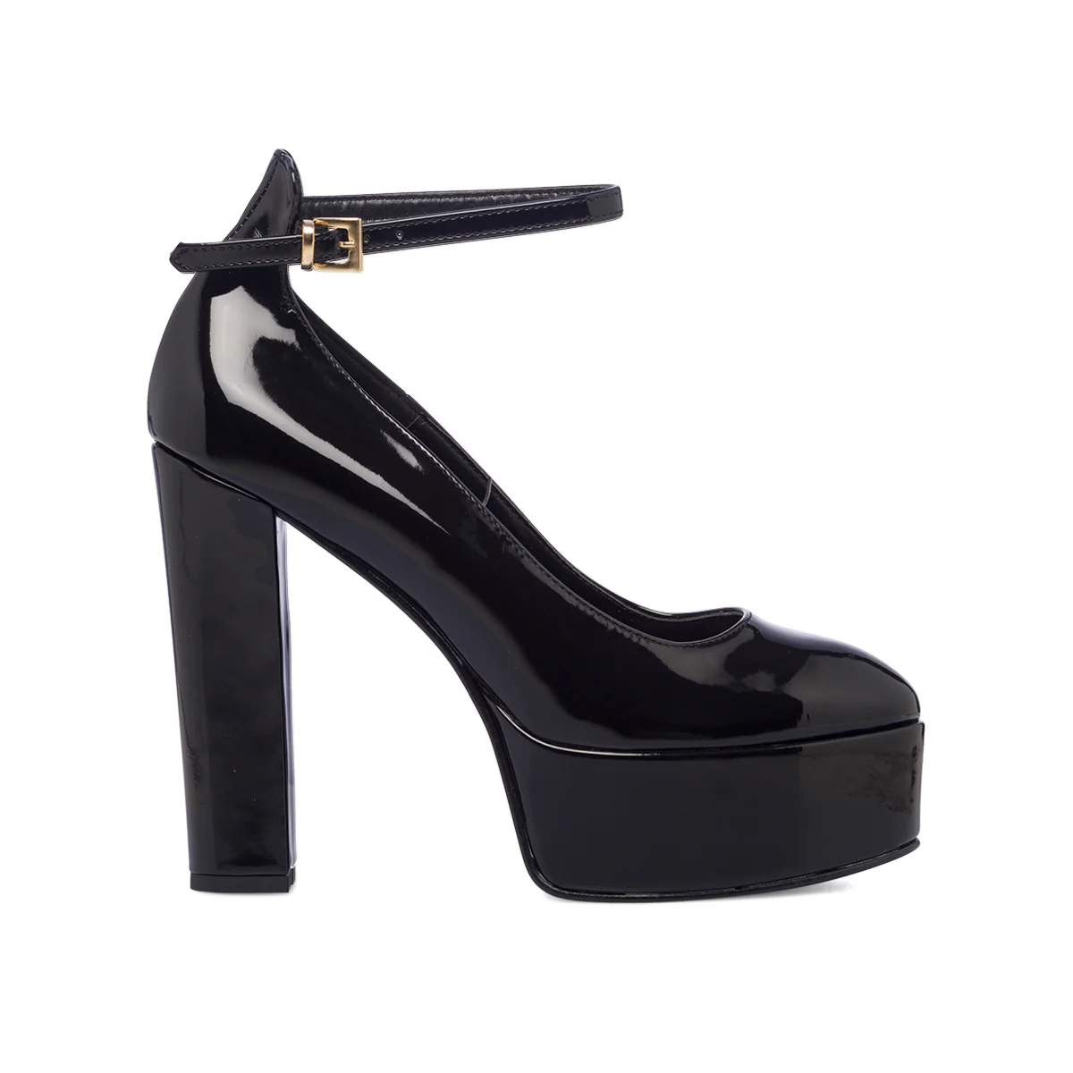 Décolleté nere effetto vernice con tacco 13 cm e plateau Lora Ferres - Image 6