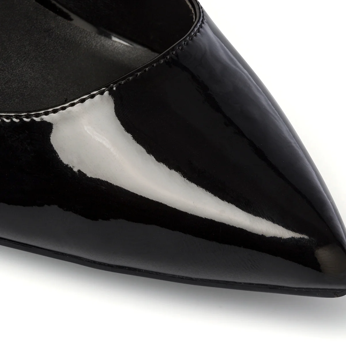Décolleté nere effetto vernice con tacco a stiletto 9 cm Lora Ferres - Image 15