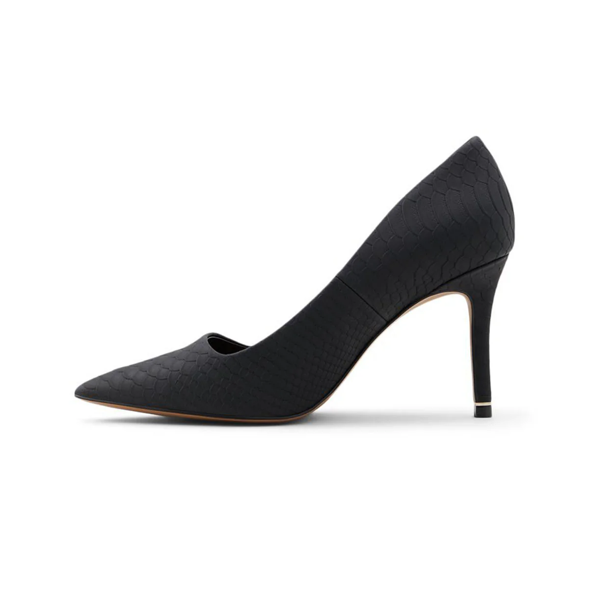 Décolleté nere in pelle vegana effetto cocco con tacco 9 cm Call It Spring Emiliaa - Image 3