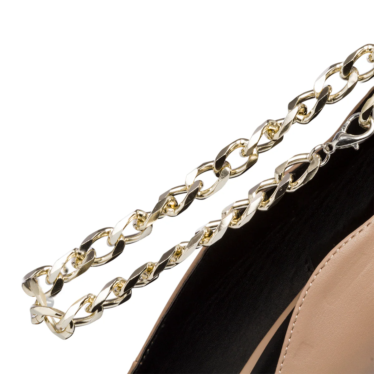Décolleté nude con catena e tacco a stiletto 9 cm Lora Ferres - Image 6
