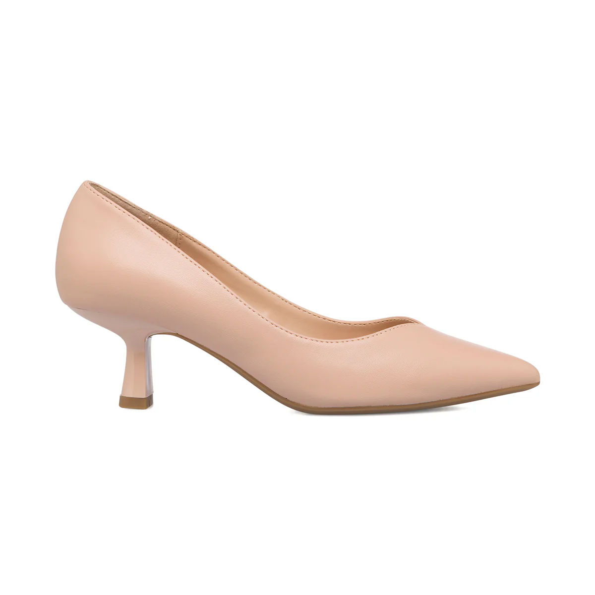 Décolleté nude con tacco a rocchetto 5 cm Lora Ferres