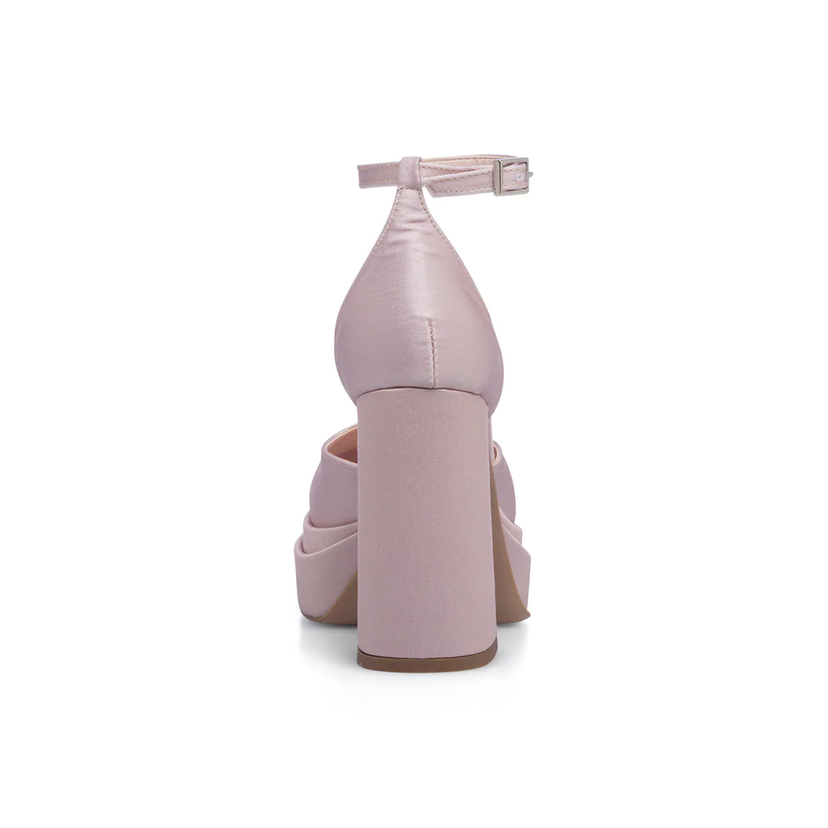 Décolleté nude in raso con doppio plateau e tacco 11 cm Lora Ferres - Image 4