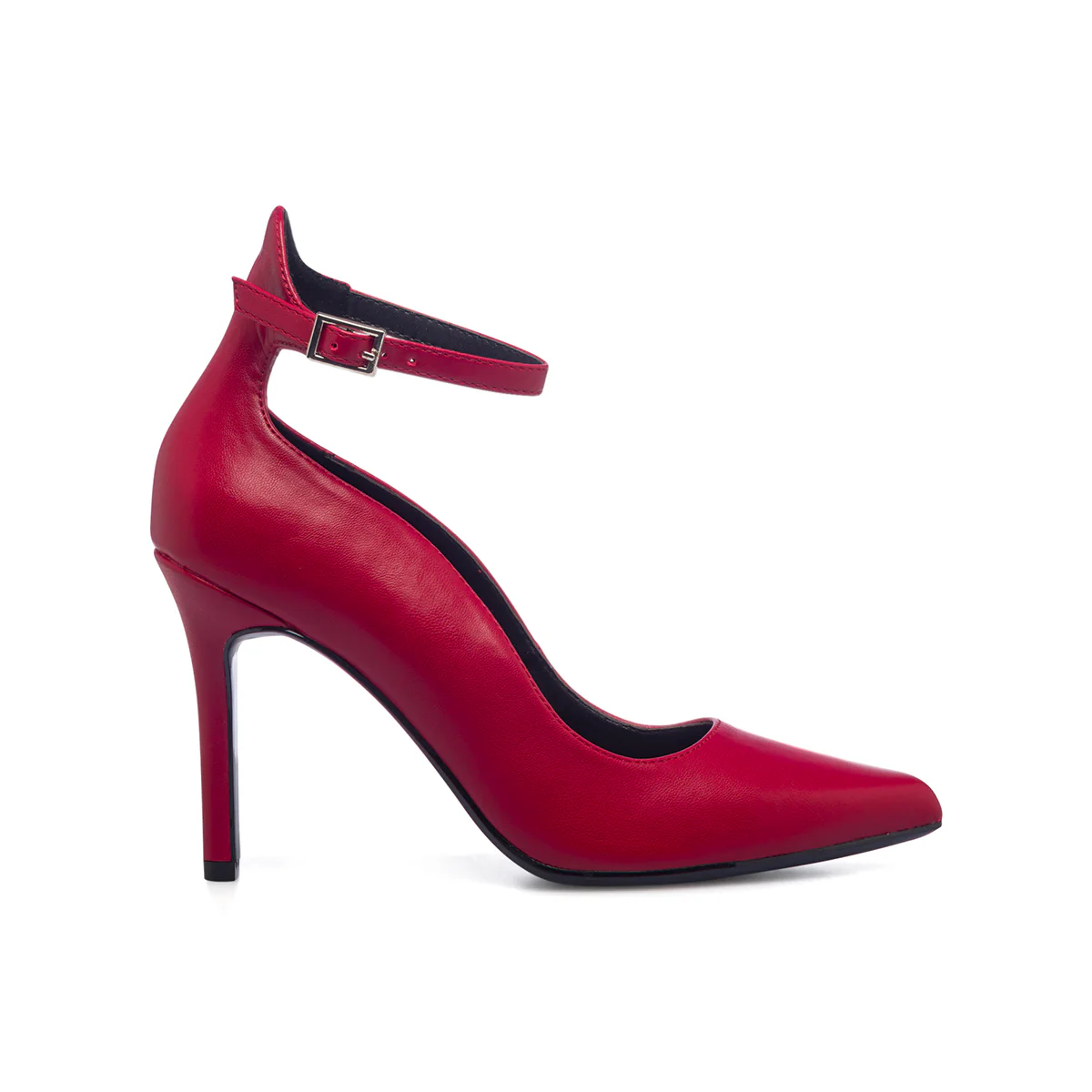Décolleté rosse con cinturino e tacco a stiletto 9 cm Lora Ferres