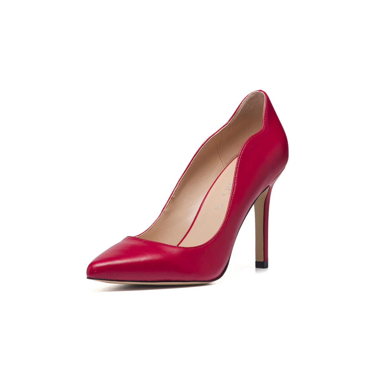 Décolleté rosse con punta sfilata e tacco 9 cm Lora Ferres - Image 2