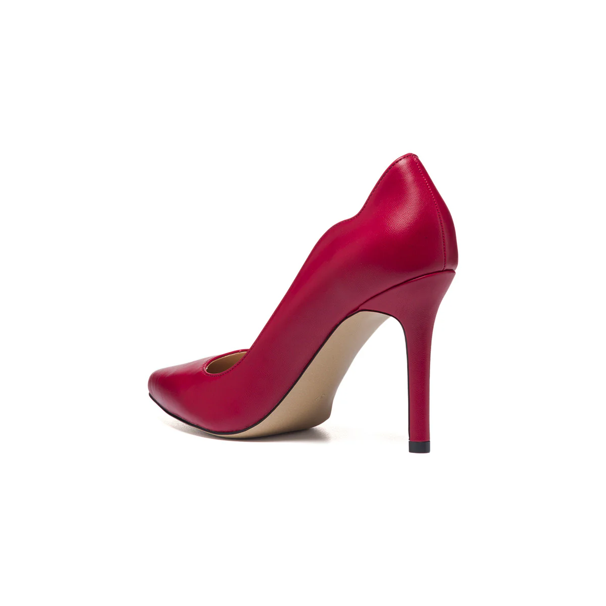 Décolleté rosse con punta sfilata e tacco 9 cm Lora Ferres - Image 3