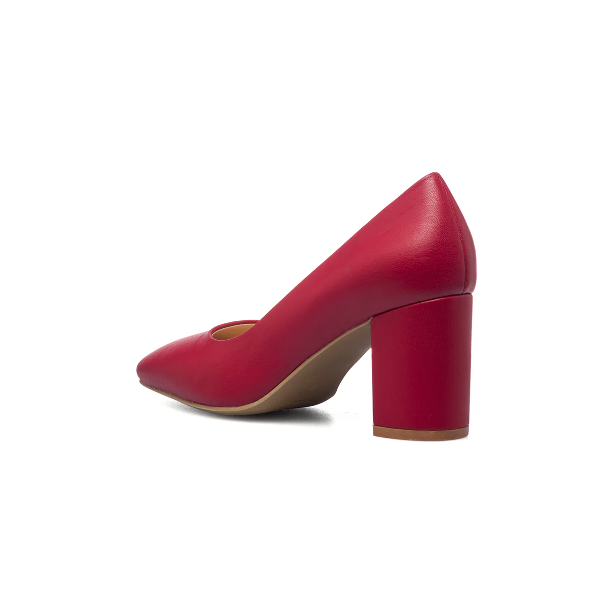 Décolleté rosse con punta squadrata e tacco 7 cm Lora Ferres - Image 3