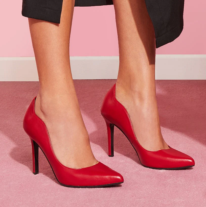 Décolleté rosse con tacco a stiletto 9 cm Lora Ferres
