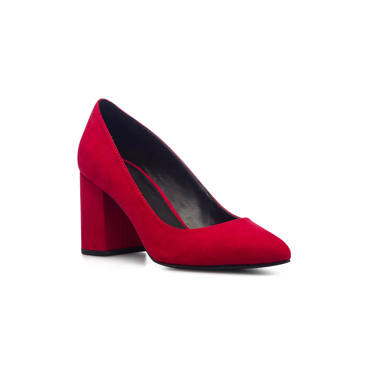 Décolleté rosse scamosciate con tacco largo 7 cm Lora Ferres - Image 2