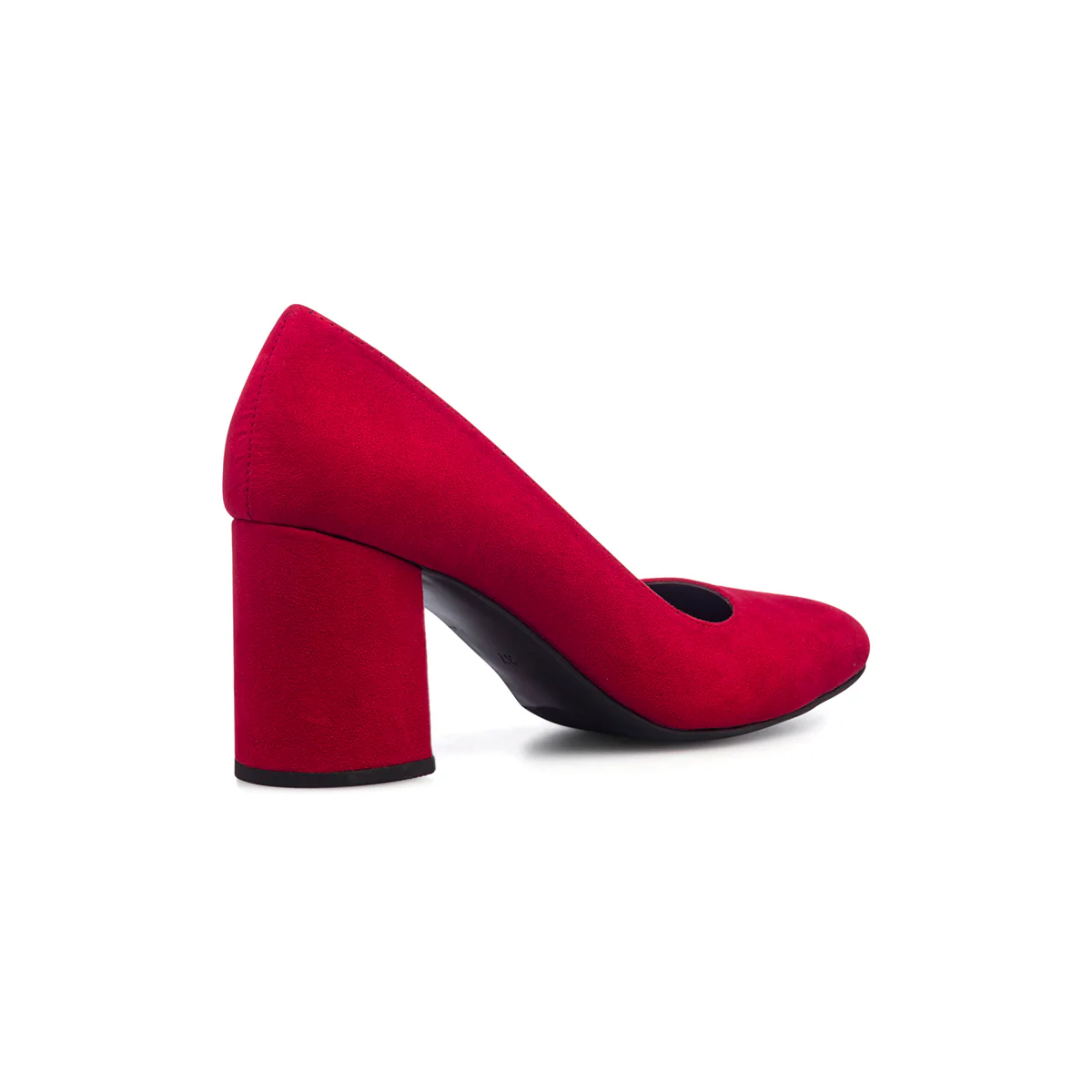 Décolleté rosse scamosciate con tacco largo 7 cm Lora Ferres - Image 3