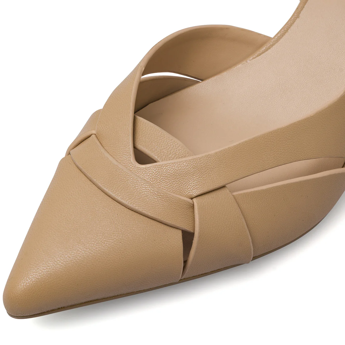 Décolleté slingabck da donna beige con tacco 6,5 cm Lora Ferres - Image 5