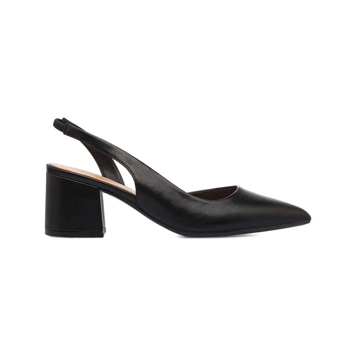 Décolleté slingback a punta nere da Donna con tacco 6,5 cm Lora Ferres