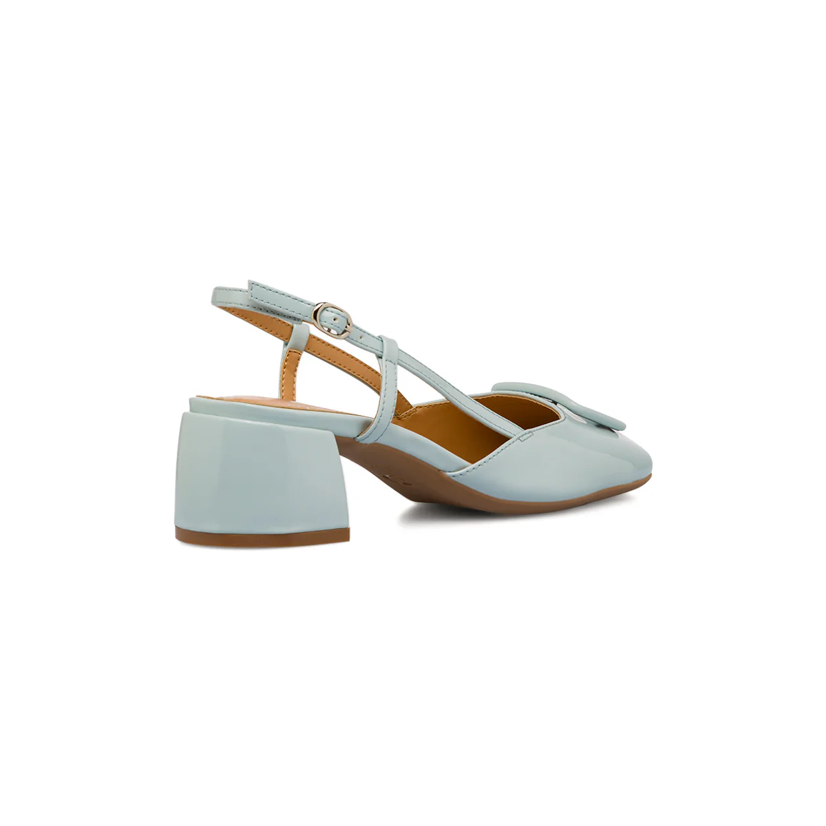 Décolleté slingback azzurre da Donna con fibbia e tacco 5 cm P Smart - Image 3