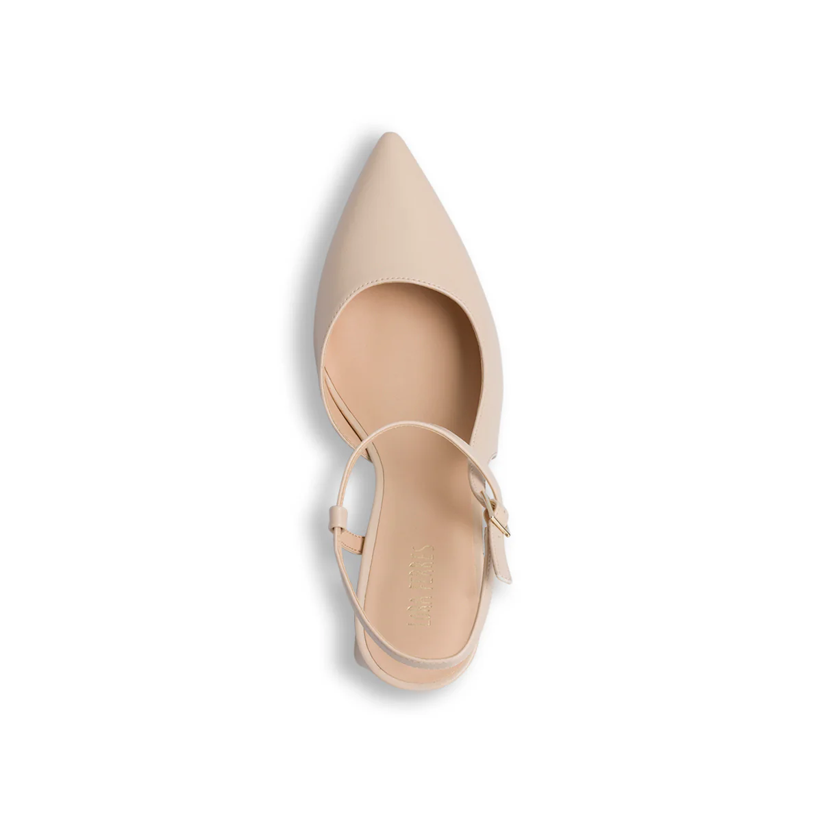 Décolleté slingback beige con tacco a blocco 7 cm Lora Ferres - Image 7