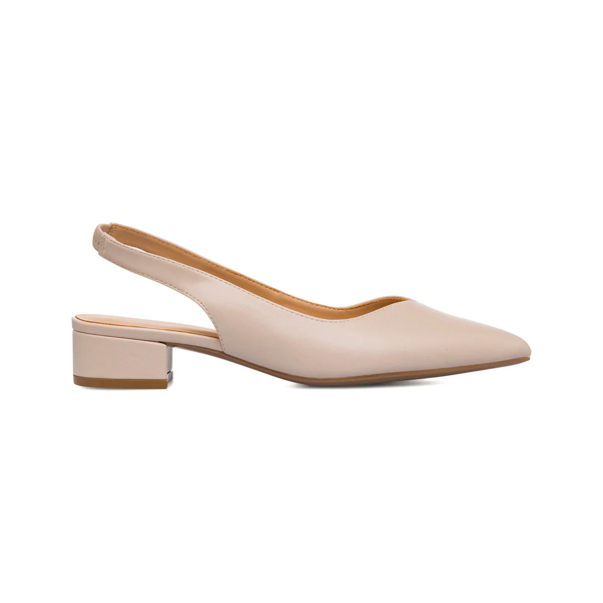 Décolleté slingback beige da Donna con cinturino e tacco 3 cm Lora Ferres