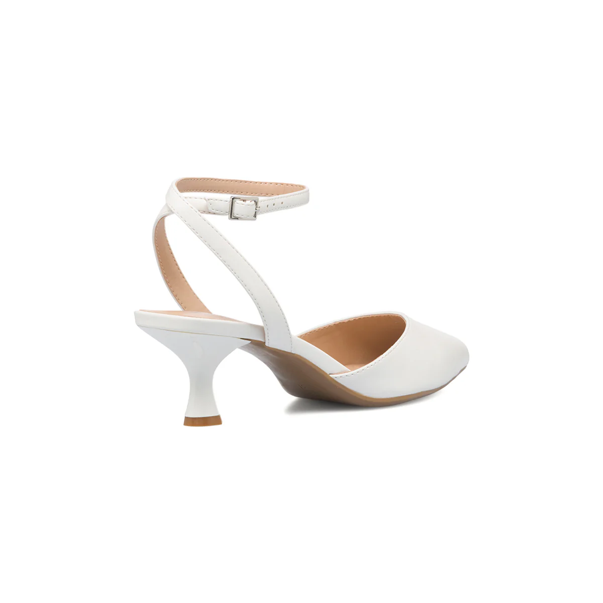 Décolleté slingback bianche con cinturino alla caviglia Lora Ferres - Image 3