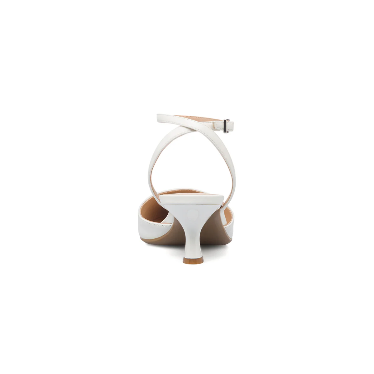 Décolleté slingback bianche con cinturino alla caviglia Lora Ferres - Image 4