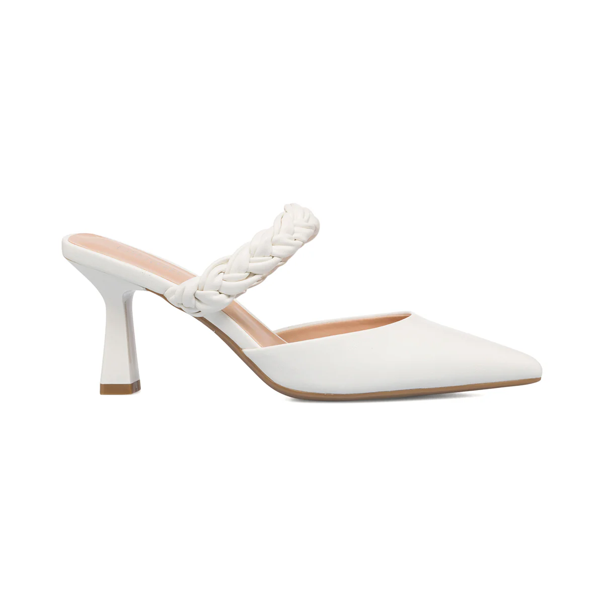 Décolleté slingback bianche con fascia trapuntata Lora Ferres
