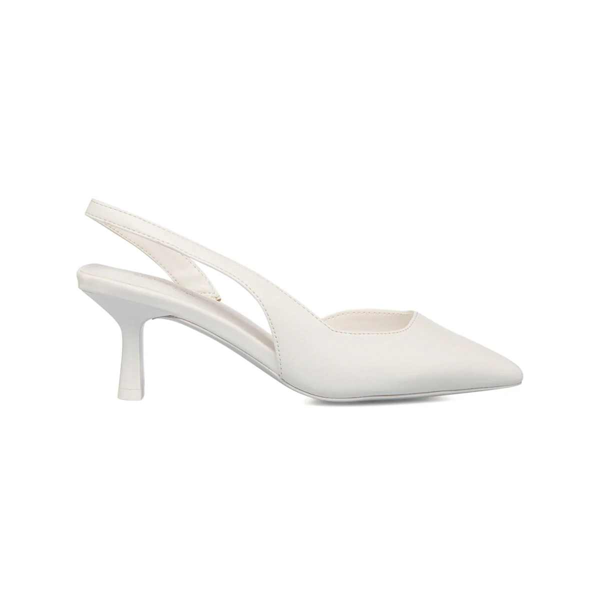 Décolleté slingback bianche in pelle vegana con tacco a stiletto Call It Spring Harmonyy