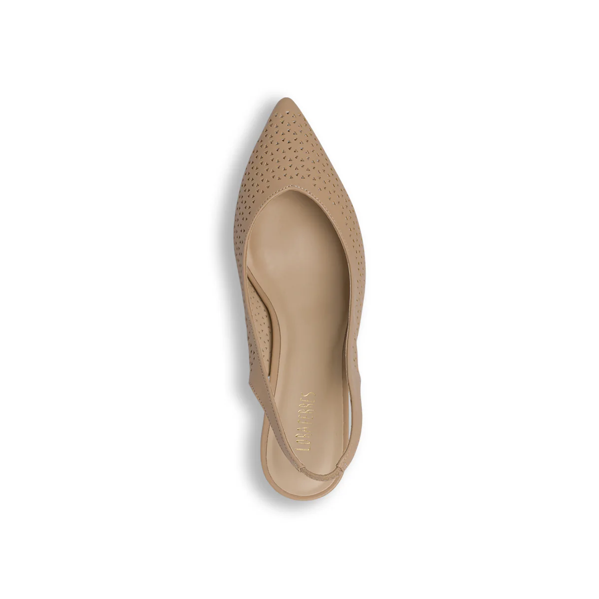 Decolleté slingback da donna beige a punta con tacco 6 cm Lora Ferres - Image 5