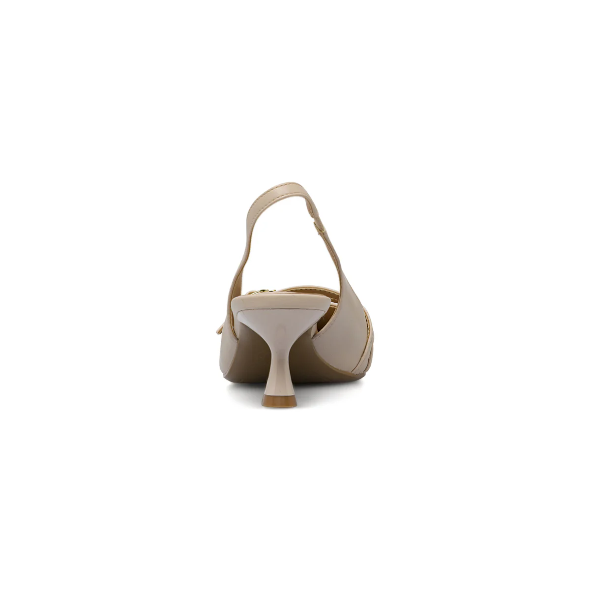 Décolleté slingback da donna beige Lora Ferres con fibbie e tacco 5,5 - Image 4