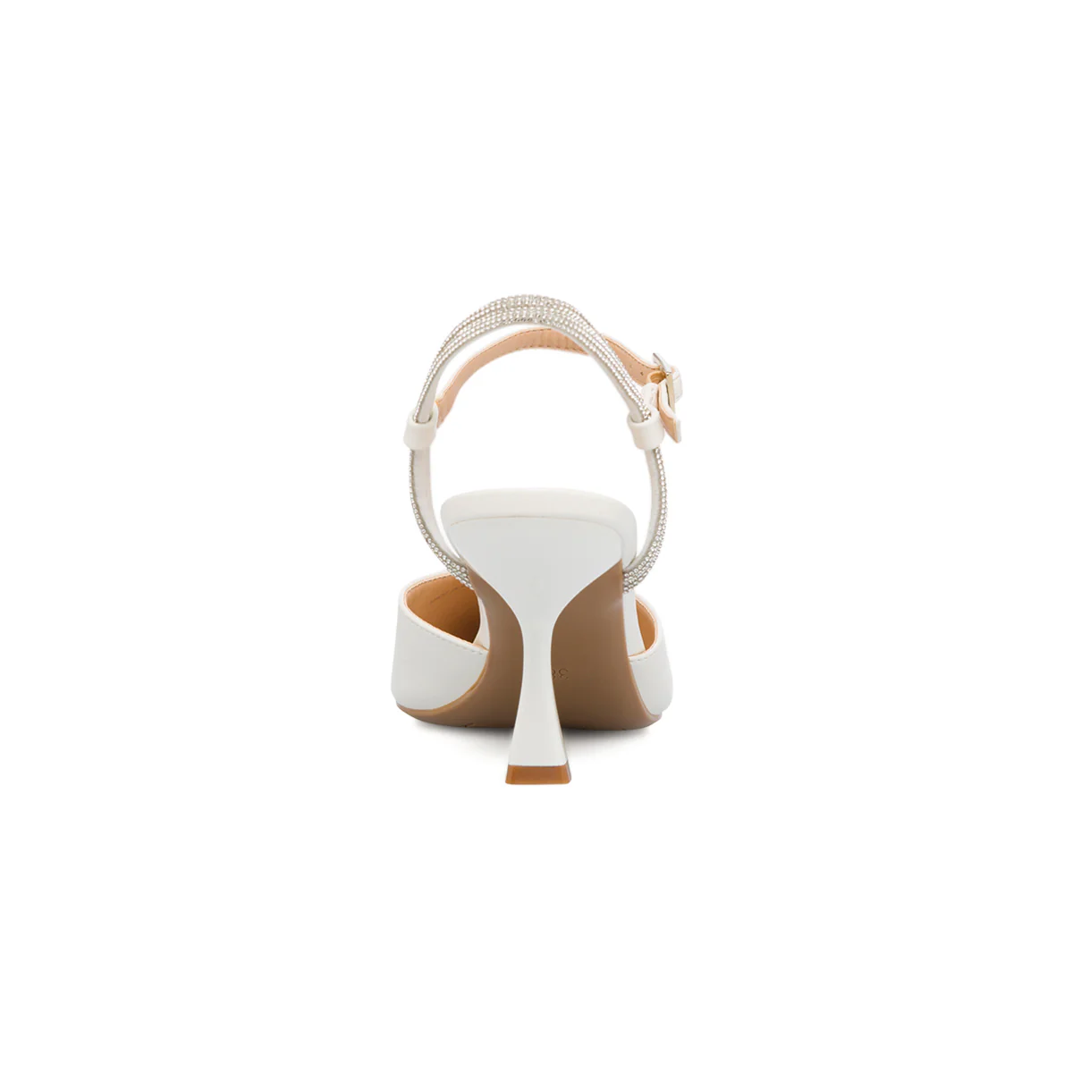 Décolleté slingback da donna bianche con tacco 8,5 cm Lora Ferres - Image 5