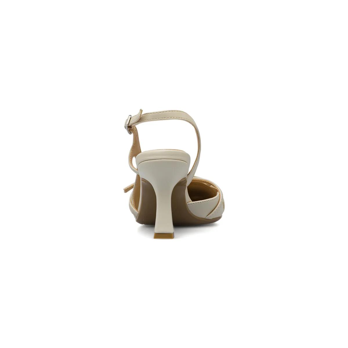 Décolleté Slingback da donna bianche con tacco rocchetto 7,5 cm Swish Jeans - Image 4