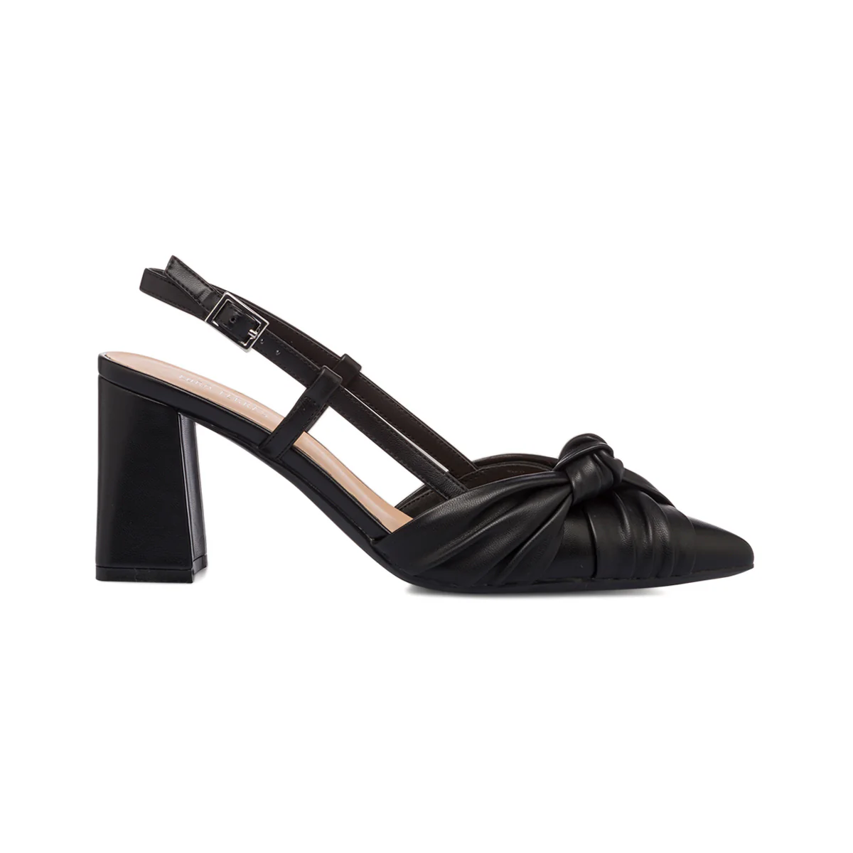 Décolleté slingback da donna nere con tacco a blocco 8 cm Lora Ferres - Image 4