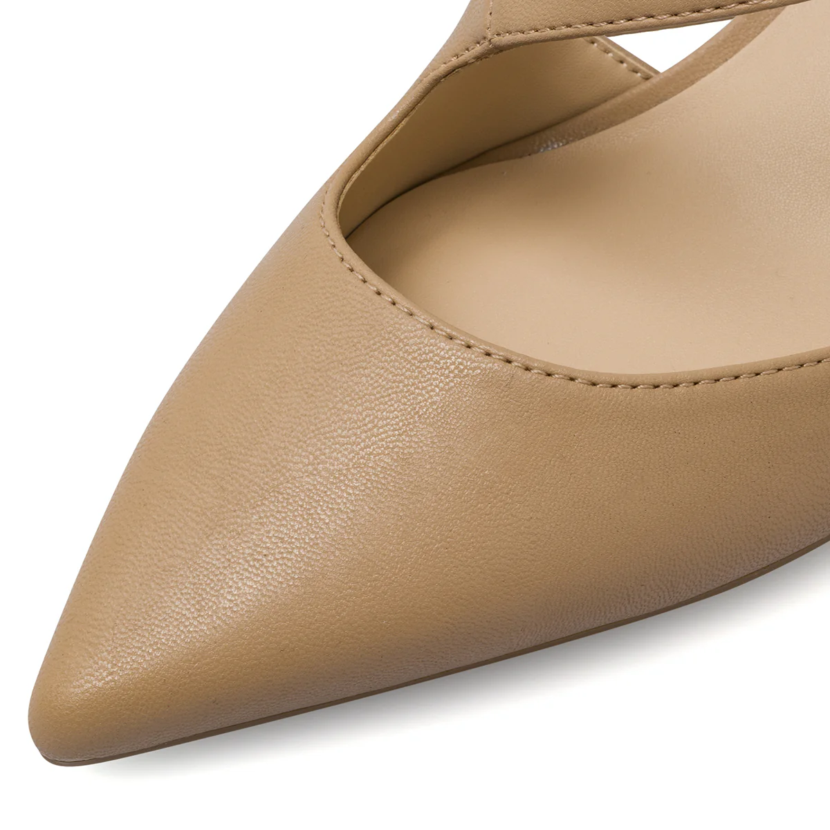 Décolleté slingback da donna Swish Jeans Beige con tacco 7,5 cm - Image 6