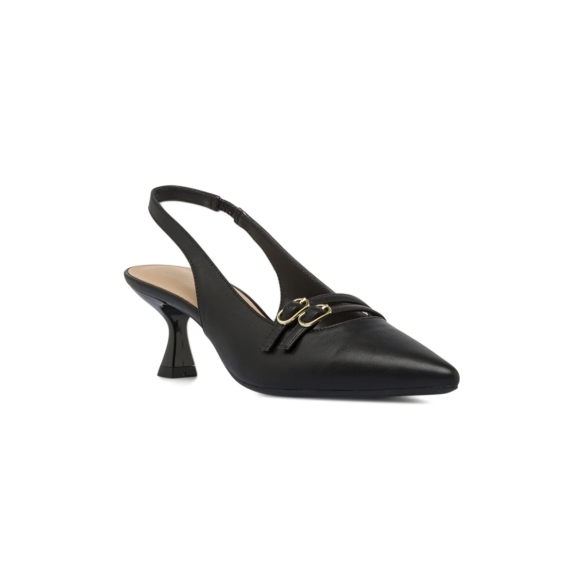 Décolleté slingback donna nere Lora Ferres con tacco 5,5 cm - Image 2