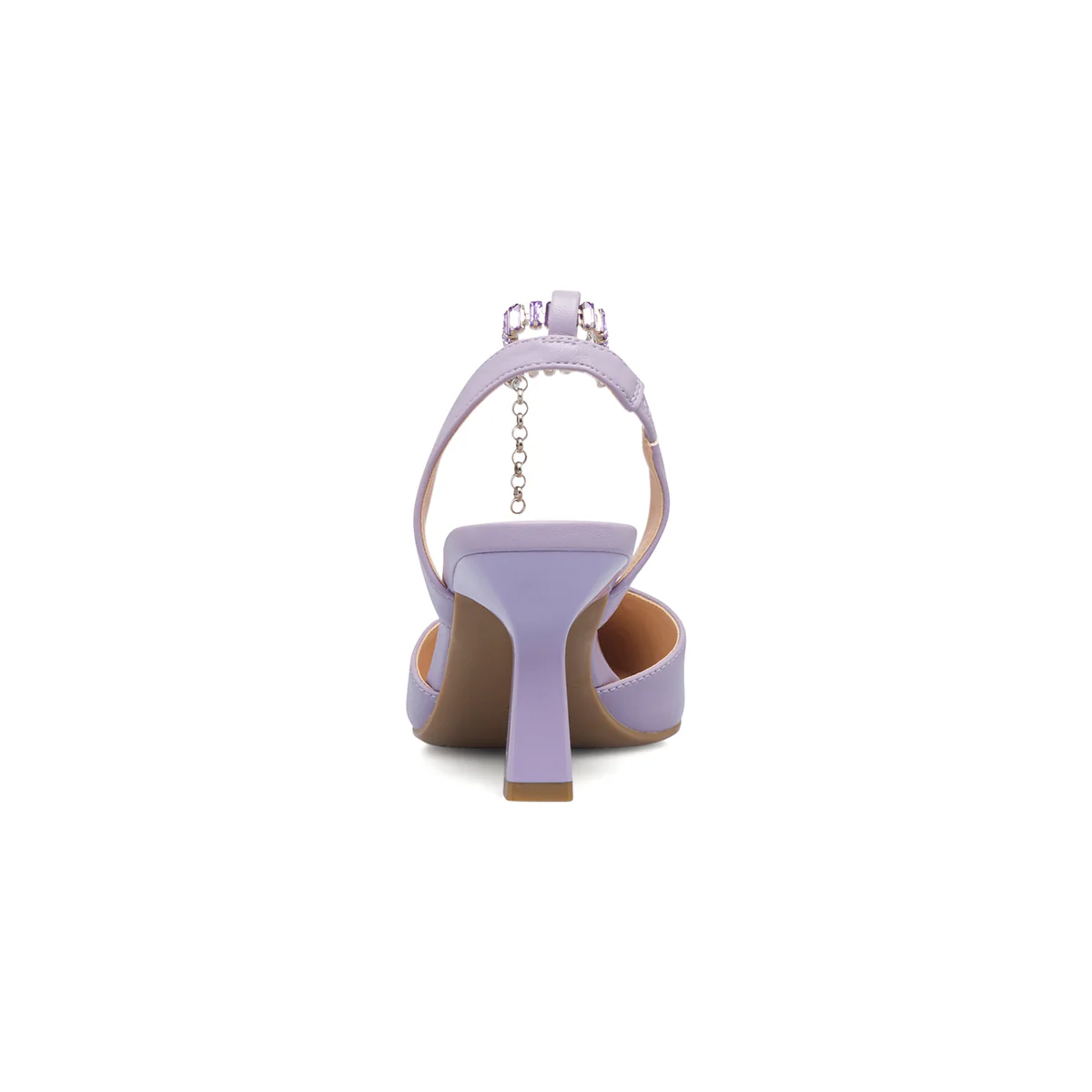Décolleté slingback lilla con catenina Lora Ferres - Image 7