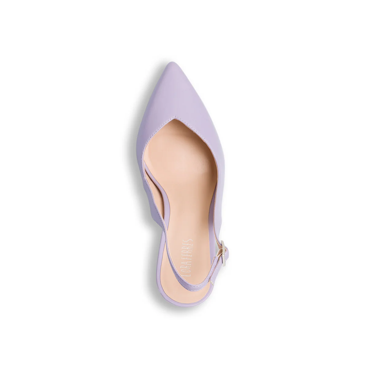 Décolleté slingback lilla con tacco a stiletto 9 cm Lora Ferres - Image 8