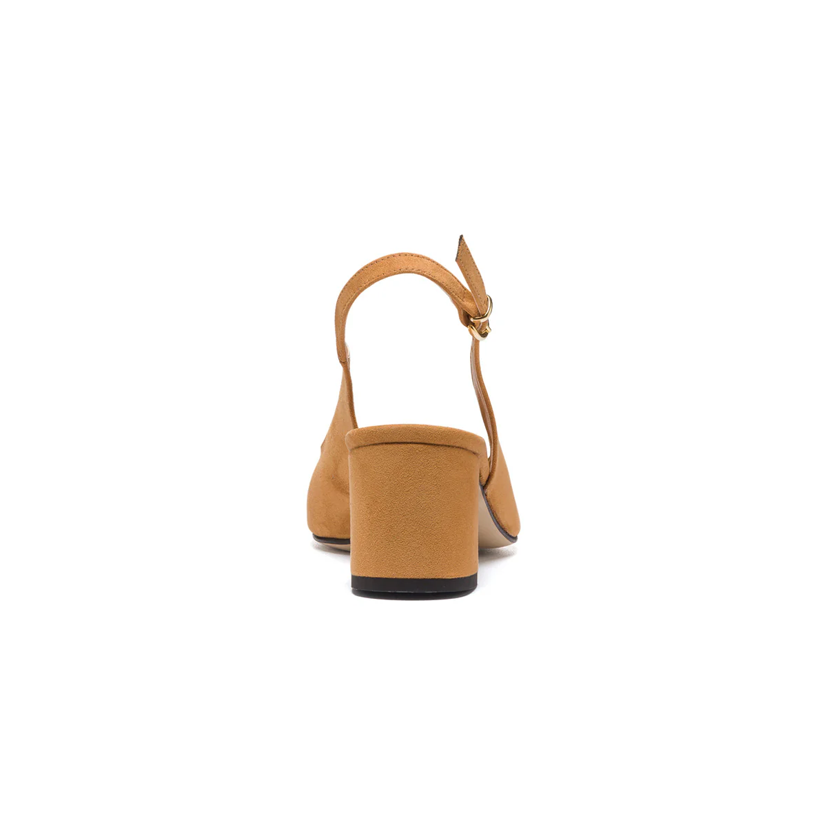 Décolleté slingback marroni e nere in suede con tacco 5 cm Lora Ferres - Image 4