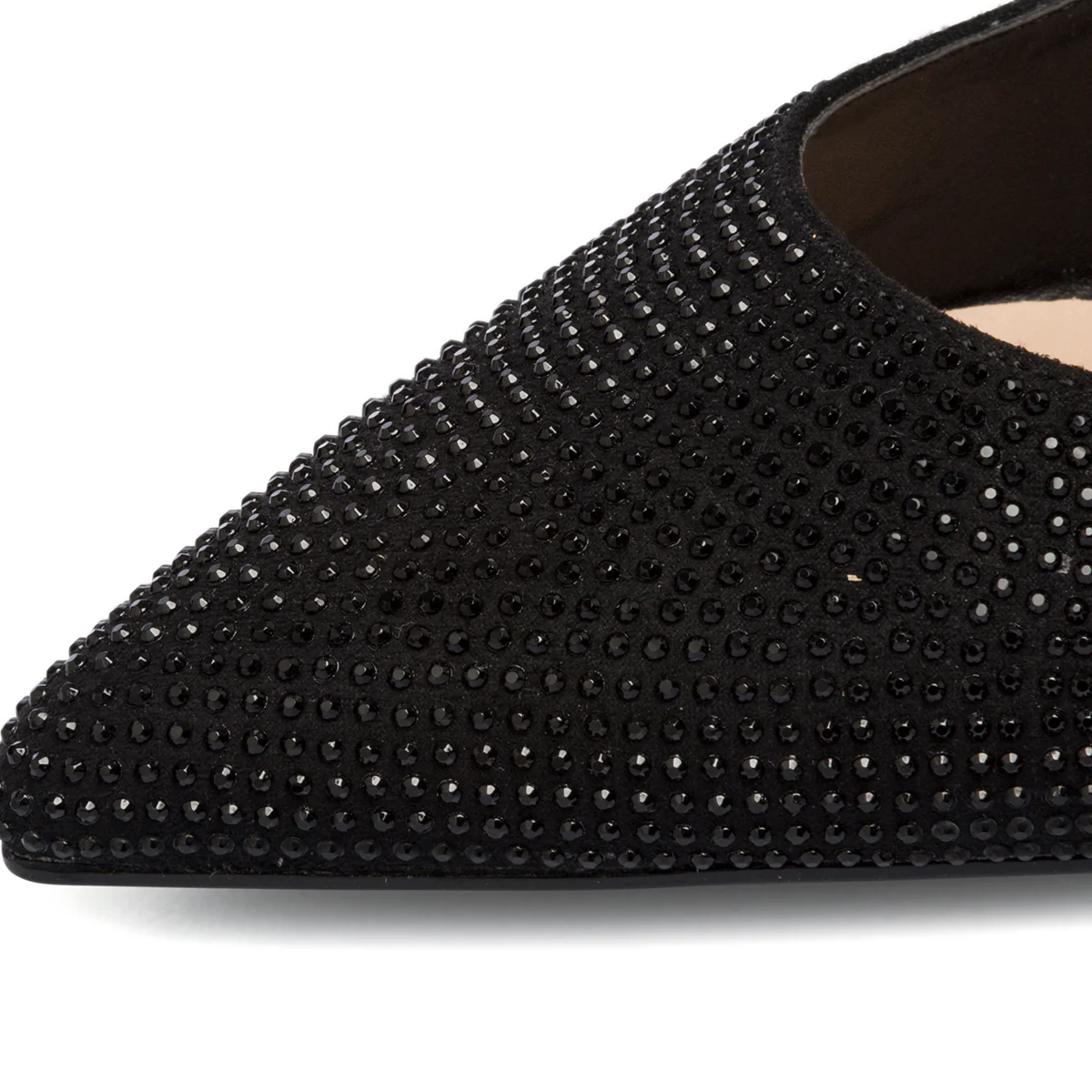 Décolleté slingback nere con applicazione di strass Lora Ferres - Image 12