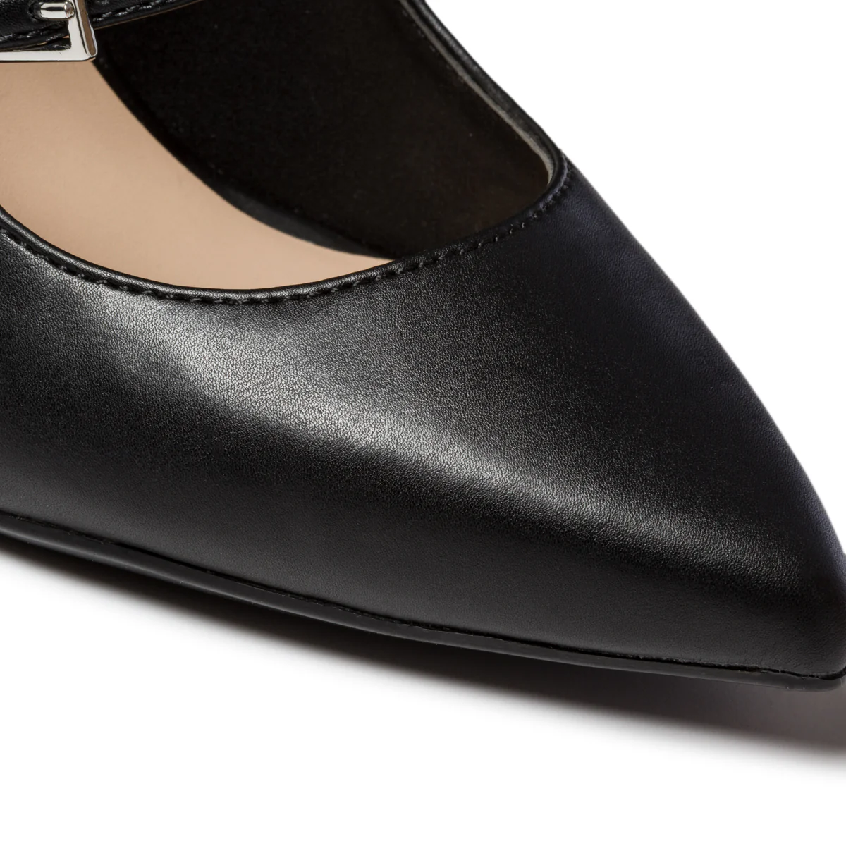 Décolleté slingback nere con cinturino alla caviglia e tacco 9 cm Lora Ferres - Image 6