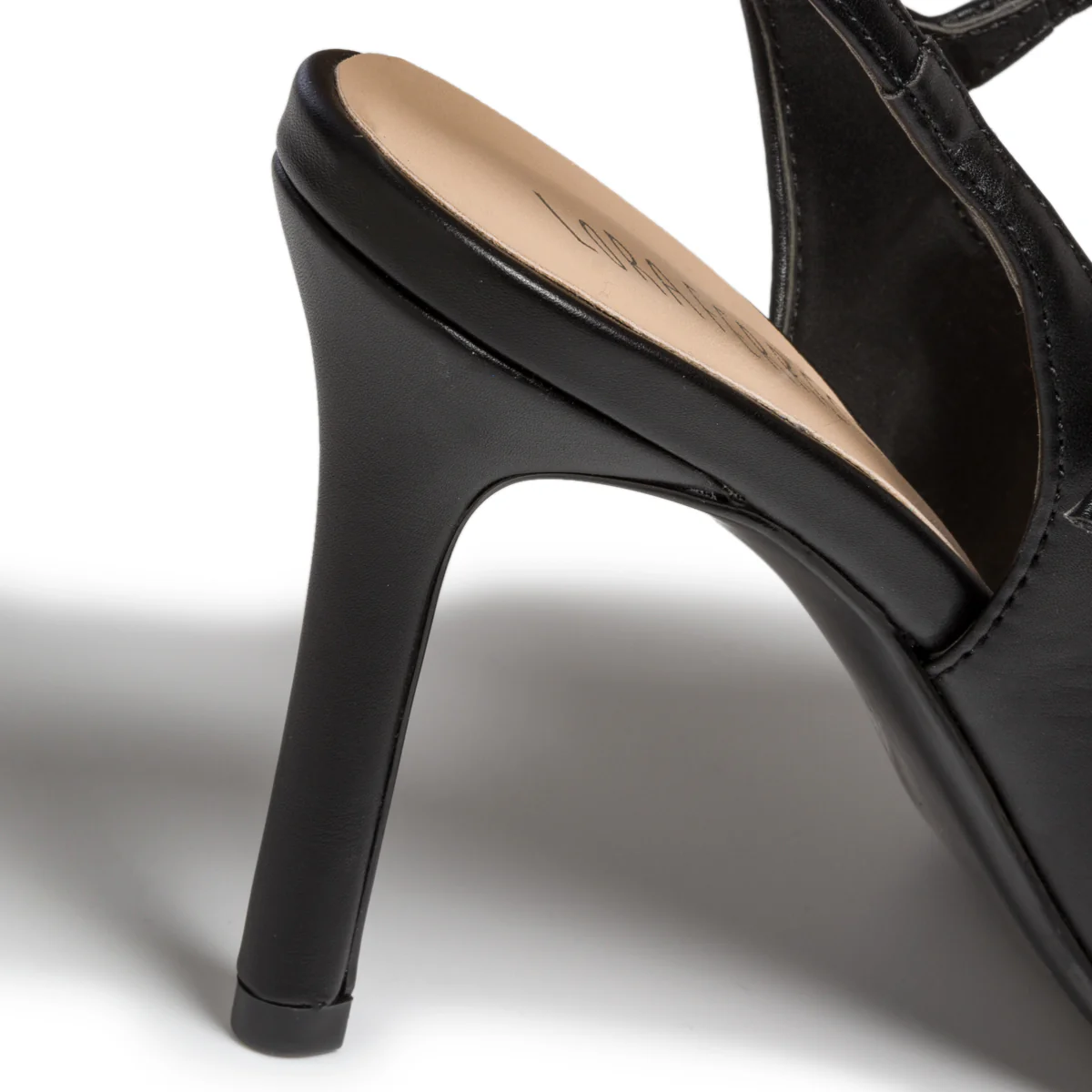 Décolleté slingback nere con cinturino alla caviglia e tacco 9 cm Lora Ferres - Image 8