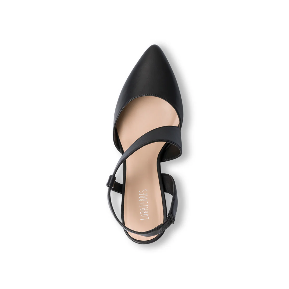 Décolleté slingback nere con tacco a stiletto 7 cm Lora Ferres - Image 5