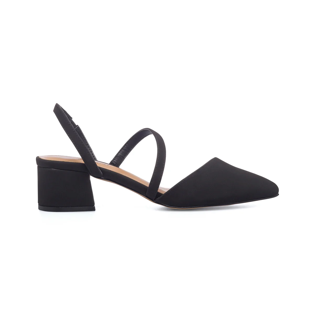 Dècolletè slingback nere in pelle vegana con tacco a blocco 3 cm Call It Spring Buarcos