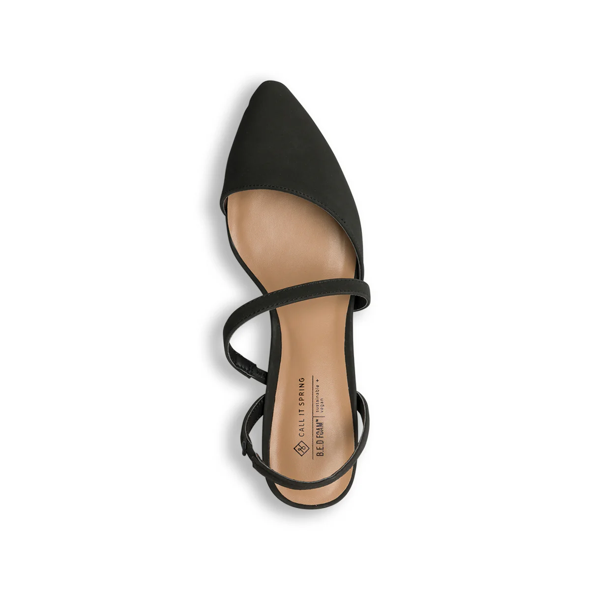 Dècolletè slingback nere in pelle vegana con tacco a blocco 3 cm Call It Spring Buarcos - Image 8
