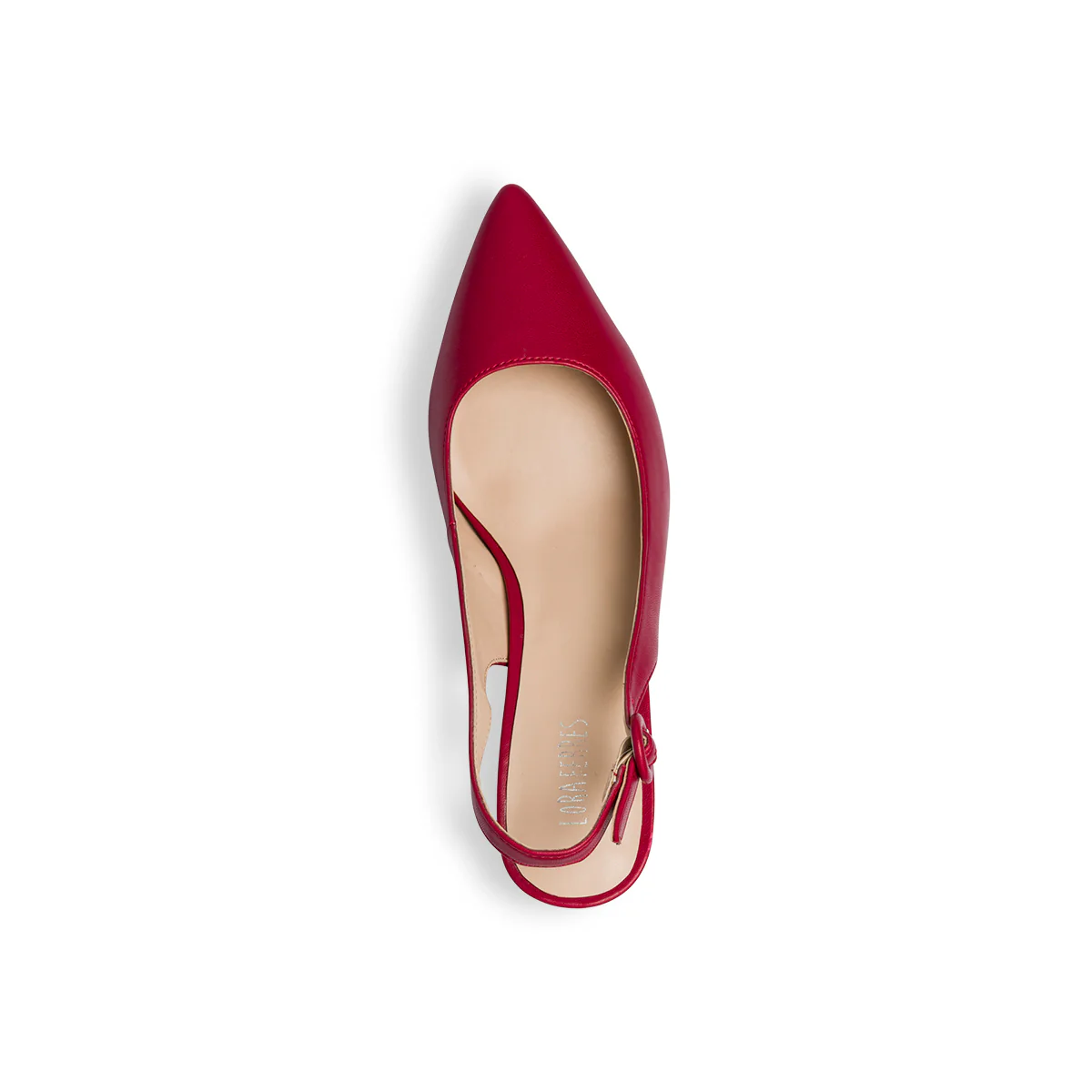 Décolleté slingback rosse con tacco 5,5 cm Lora Ferres - Image 11