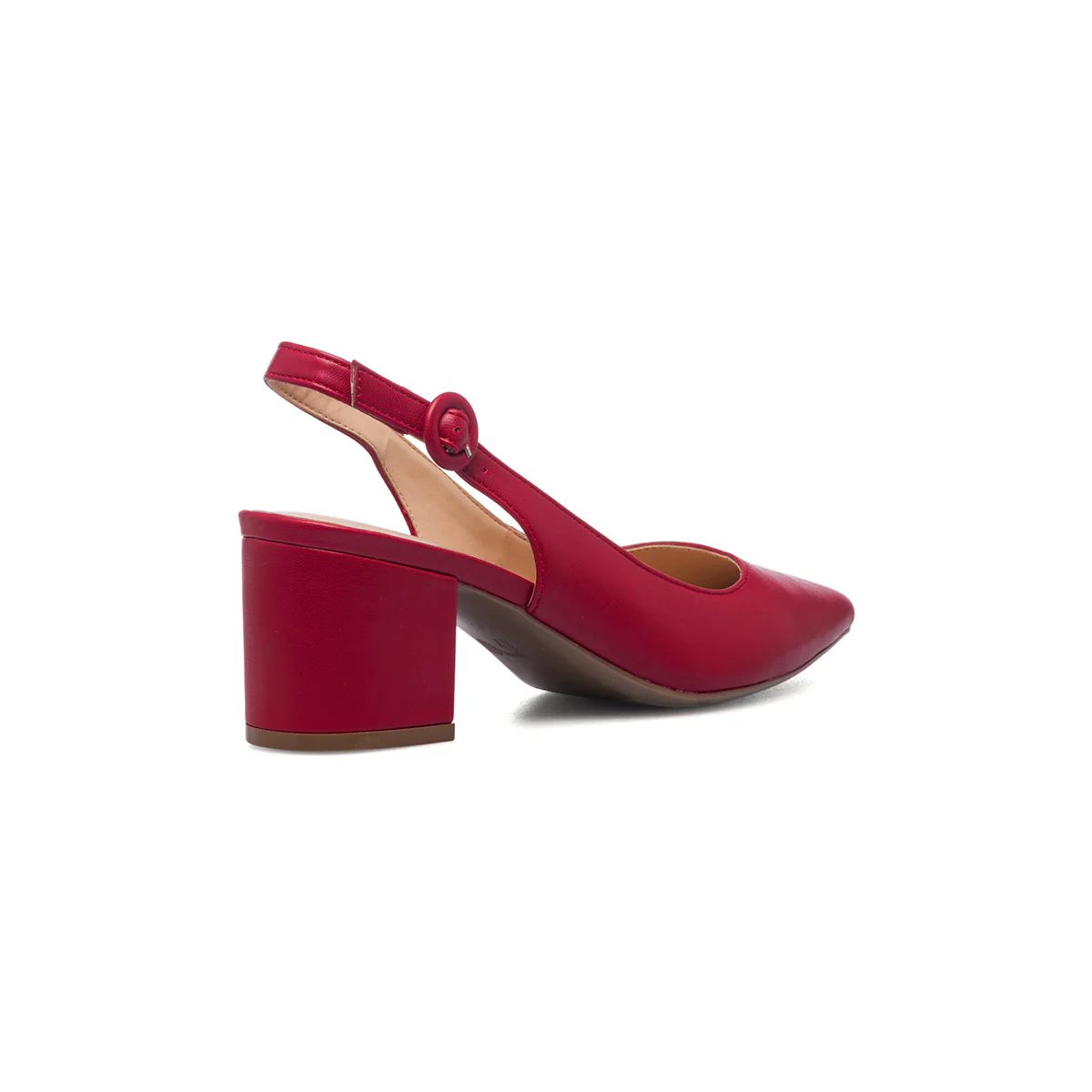 Décolleté slingback rosse con tacco 5,5 cm Lora Ferres - Image 8