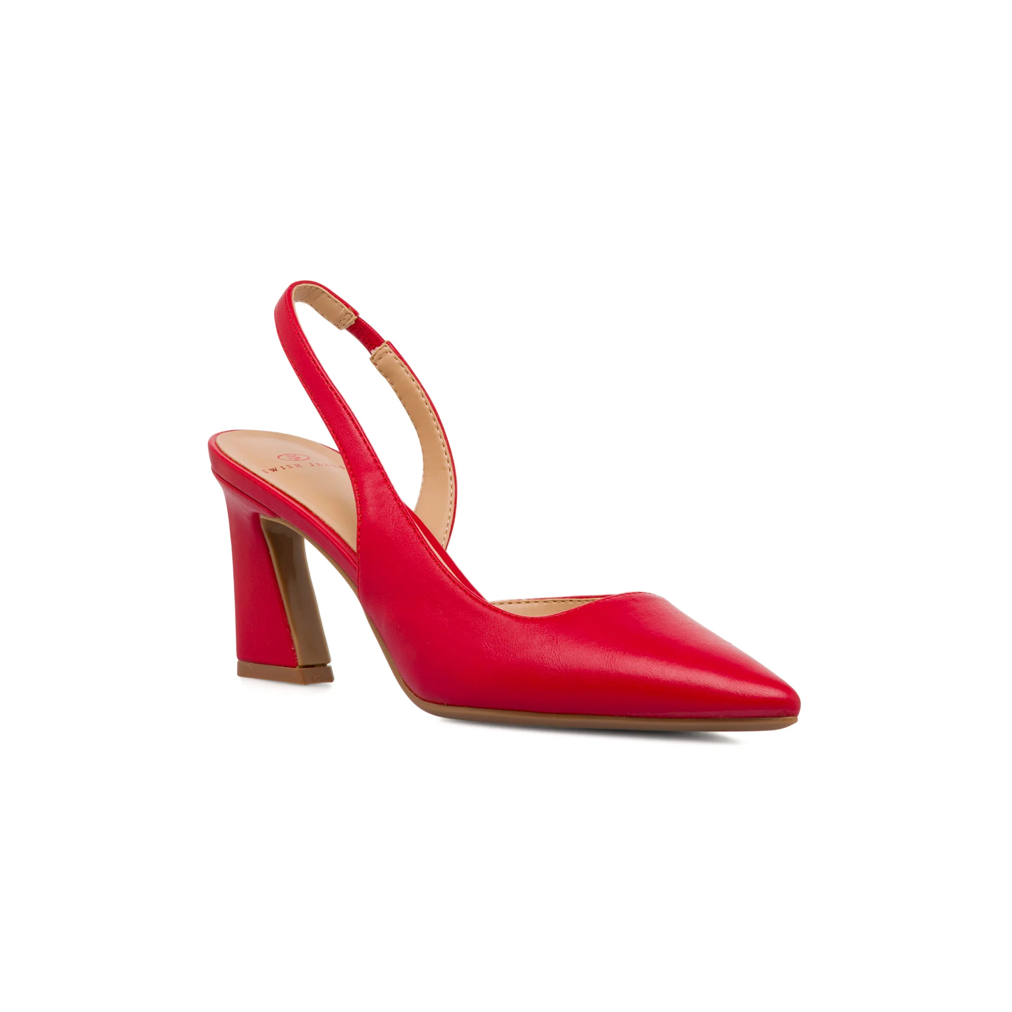 Décolleté slingback rosse da Donna con tacco a campana 7,5 cm Swish Jeans - Image 2