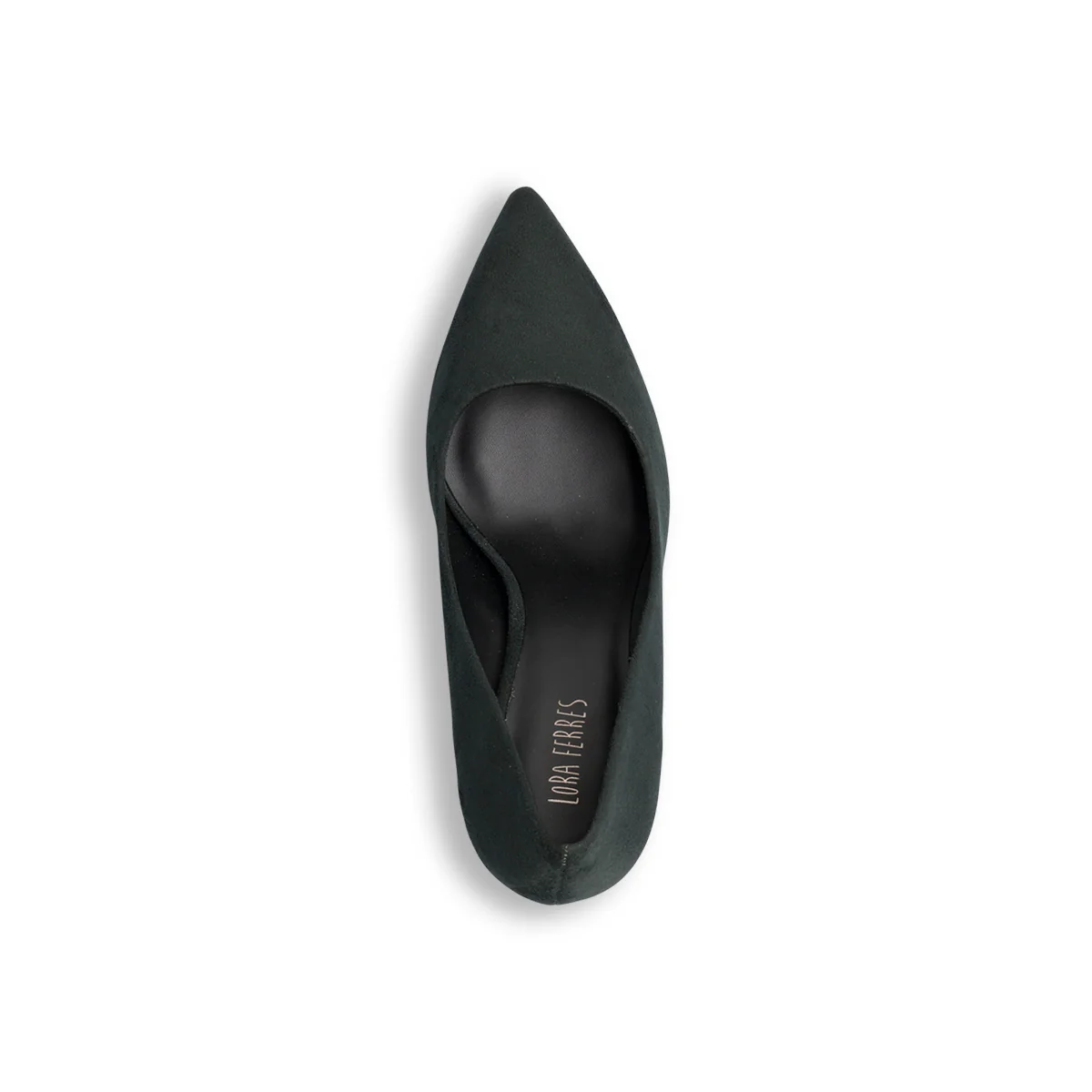Décolleté verdi in microfibra con tacco a campana 9 cm Lora Ferres - Image 8