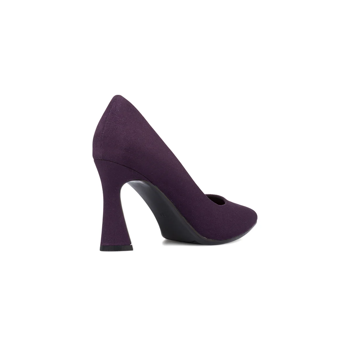 Décolleté viola in microfibra con tacco a campana 9 cm Lora Ferres - Image 6