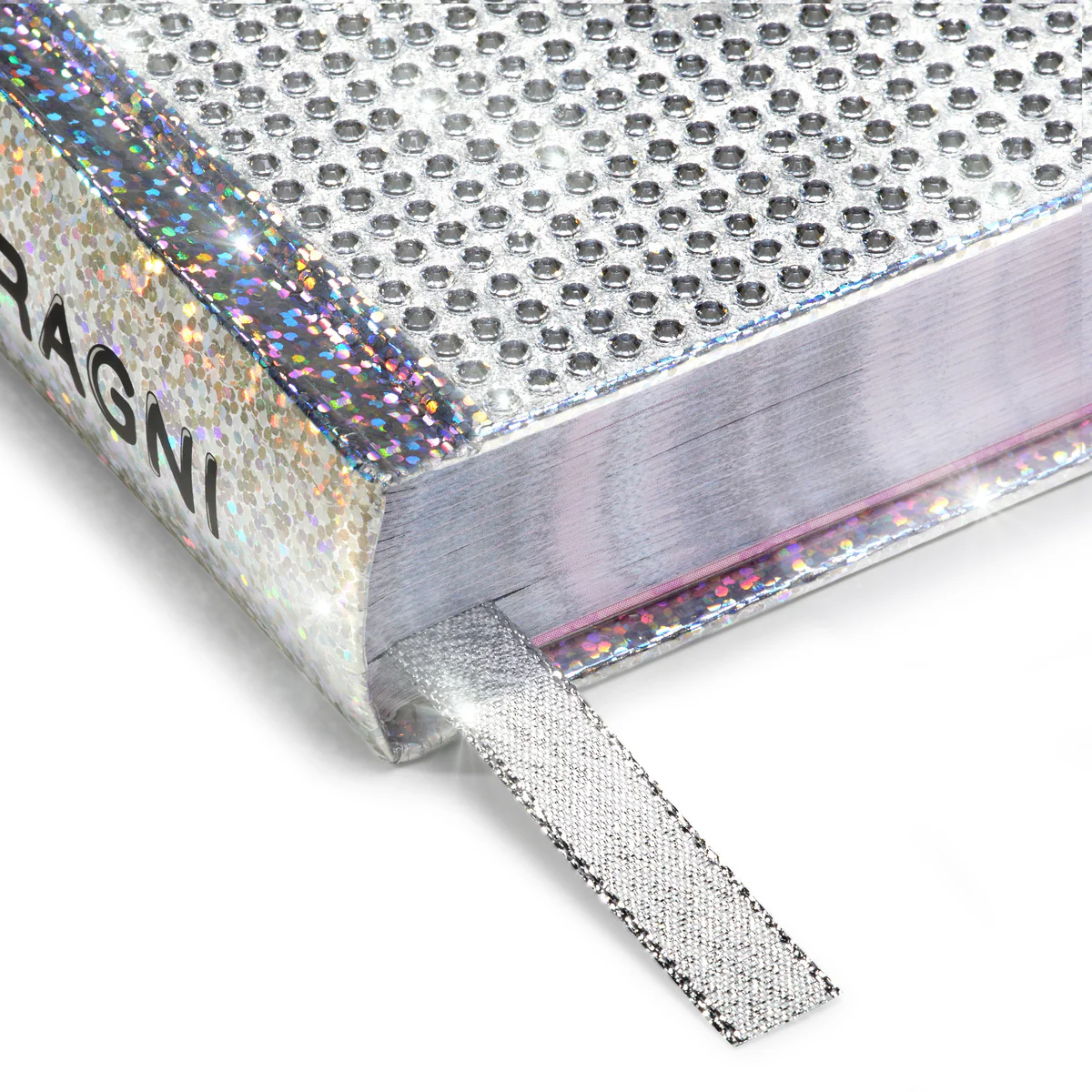 Diario scolastico con strass argento e rosa con logo Chiara Ferragni - Image 6