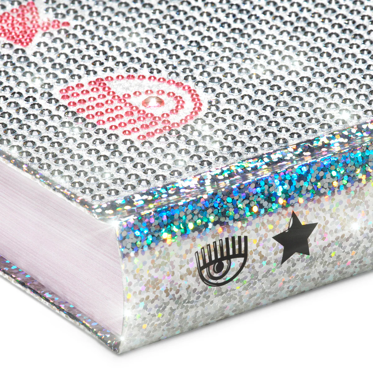 Diario scolastico con strass argento e rosa con logo Chiara Ferragni - Image 8